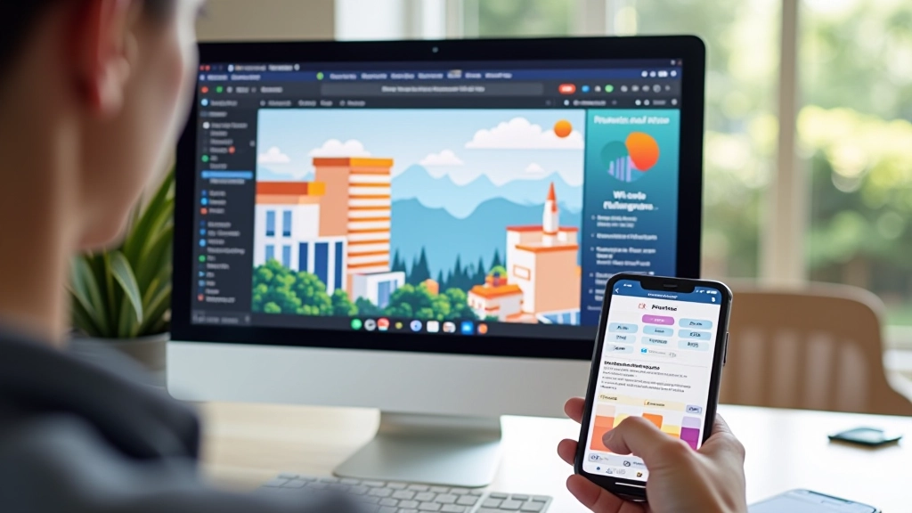 Finální webový design s harmonickou kombinací barev a typografie