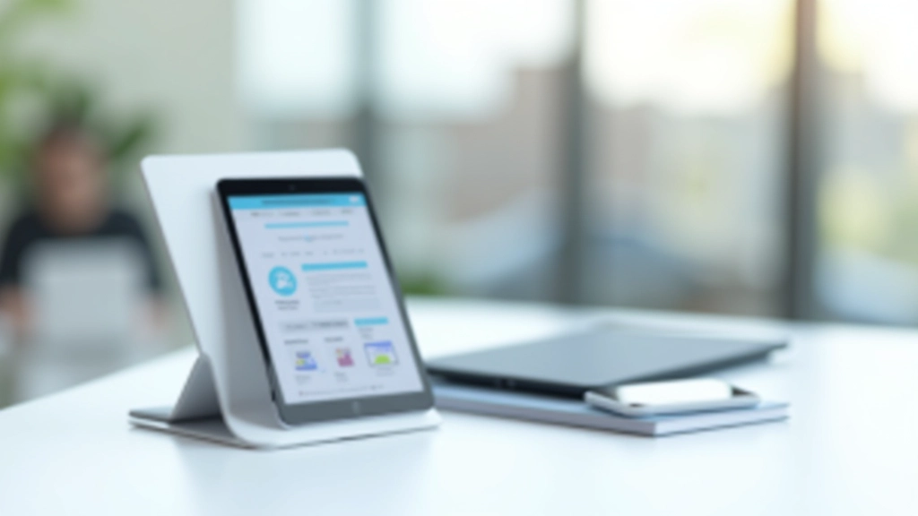 Tablet a mobilní telefon zobrazující responzivní webový design vedle sebe na bílém stole